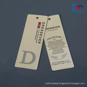 Recyclable custom cardboard clothing paper tags